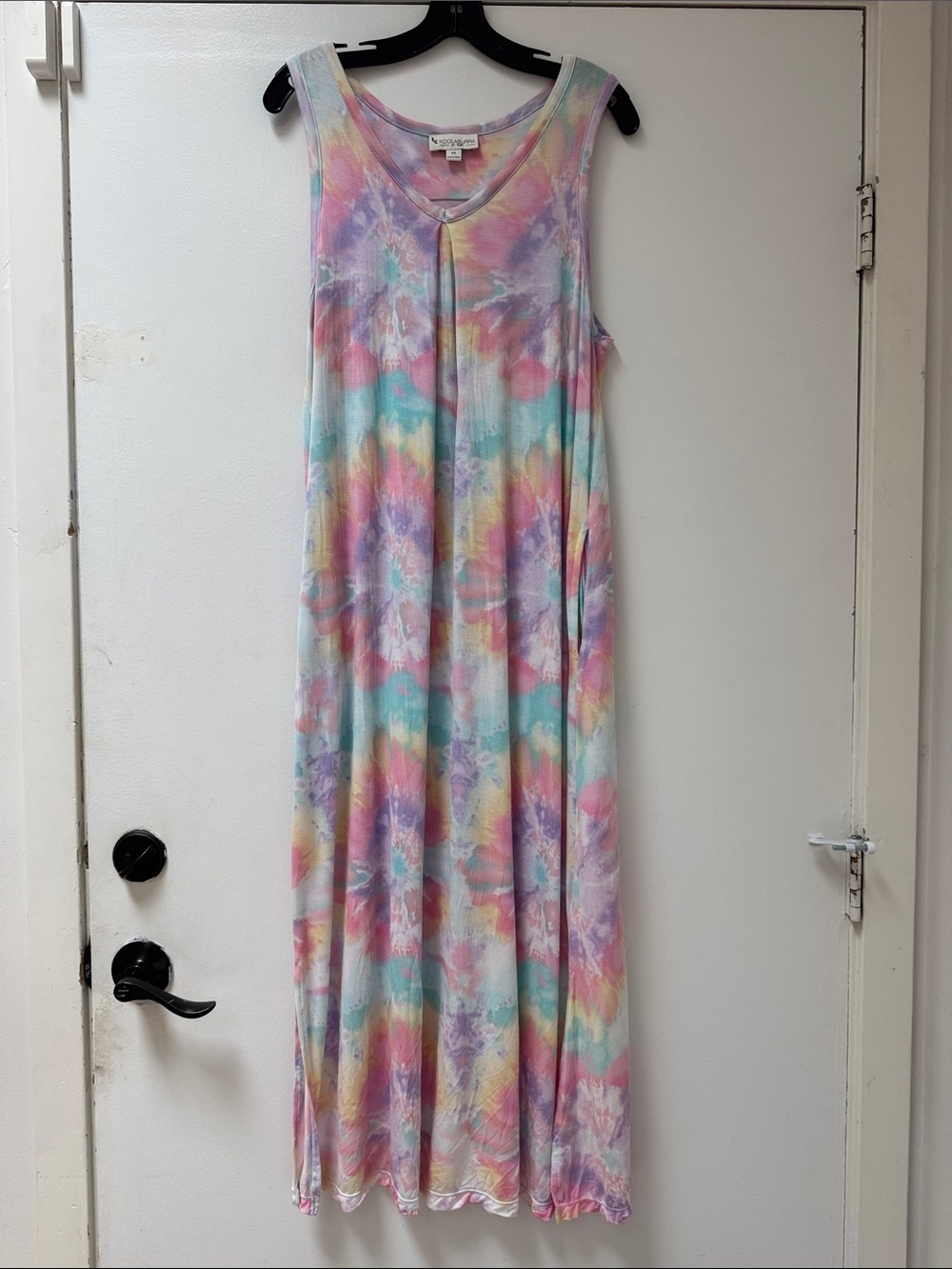 Koolaburra Pastel Tie-Dye Scoop Neck Maxi Dress